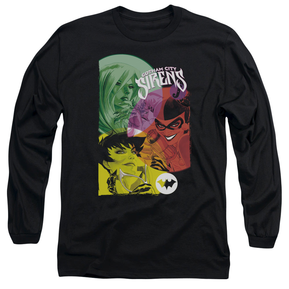 BATMAN/GOTHAM SIRENS - L/S ADULT 18/1 - BLACK
