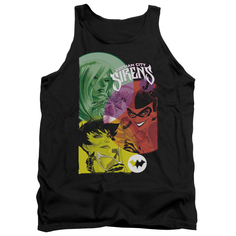 BATMAN/GOTHAM SIRENS - ADULT TANK - BLACK