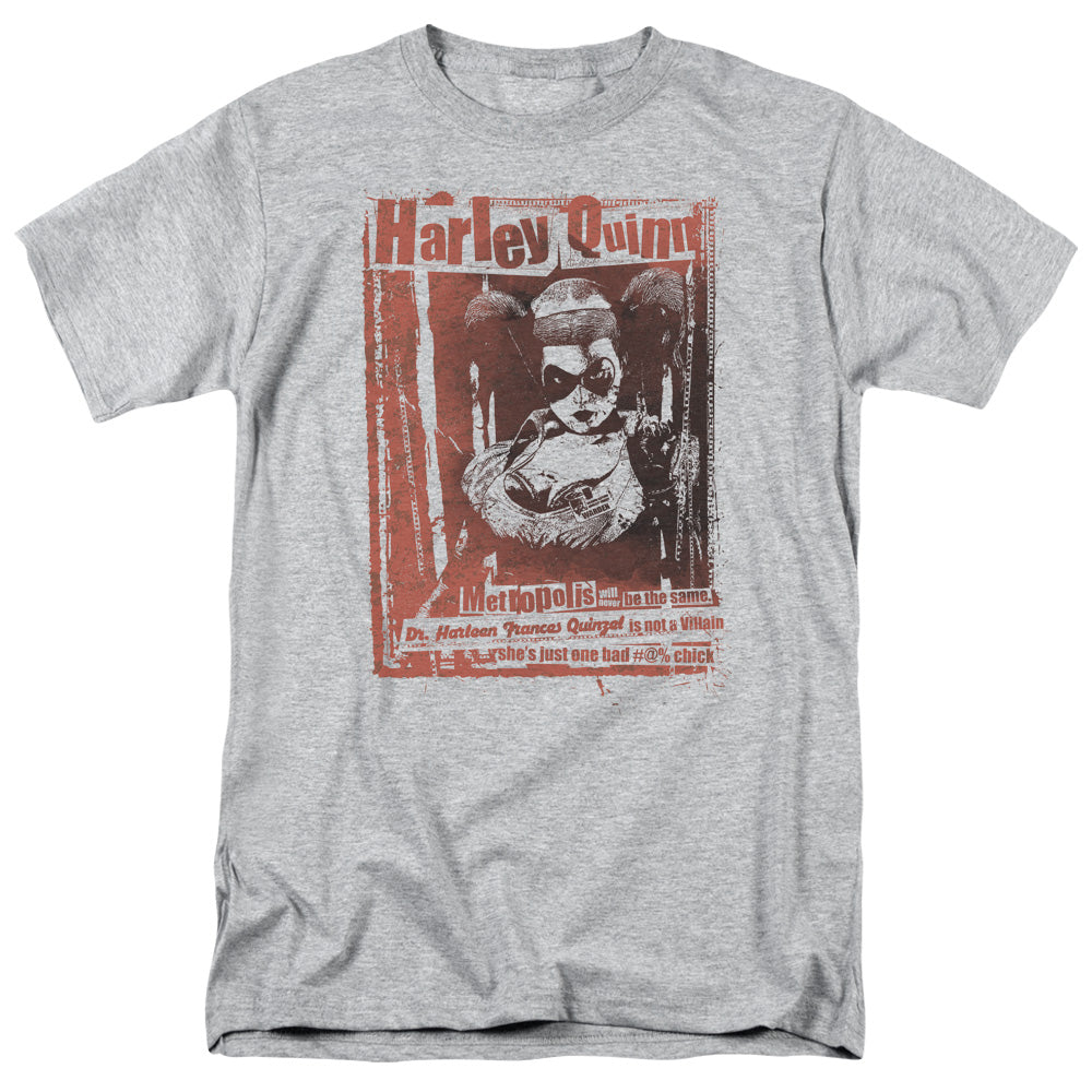 BATMAN/ DR QUINN - S/S ADULT 18/1 - ATHLETIC HEATHER