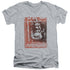 BATMAN/ DR QUINN - S/S ADULT V-NECK 30/1 - ATHLETIC HEATHER