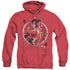 BATMAN/HARLEY Q - ADULT HEATHER HOODIE - RED