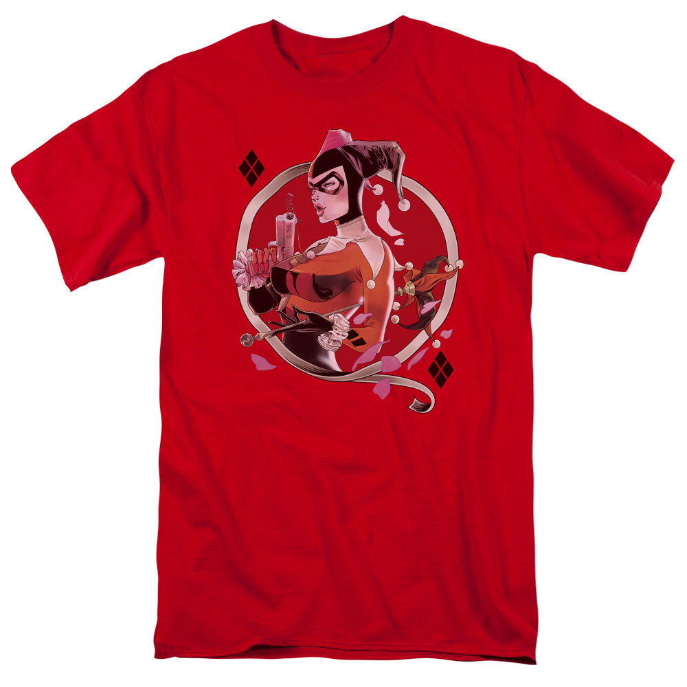 BATMAN/HARLEY Q - S/S ADULT 18/1 - RED