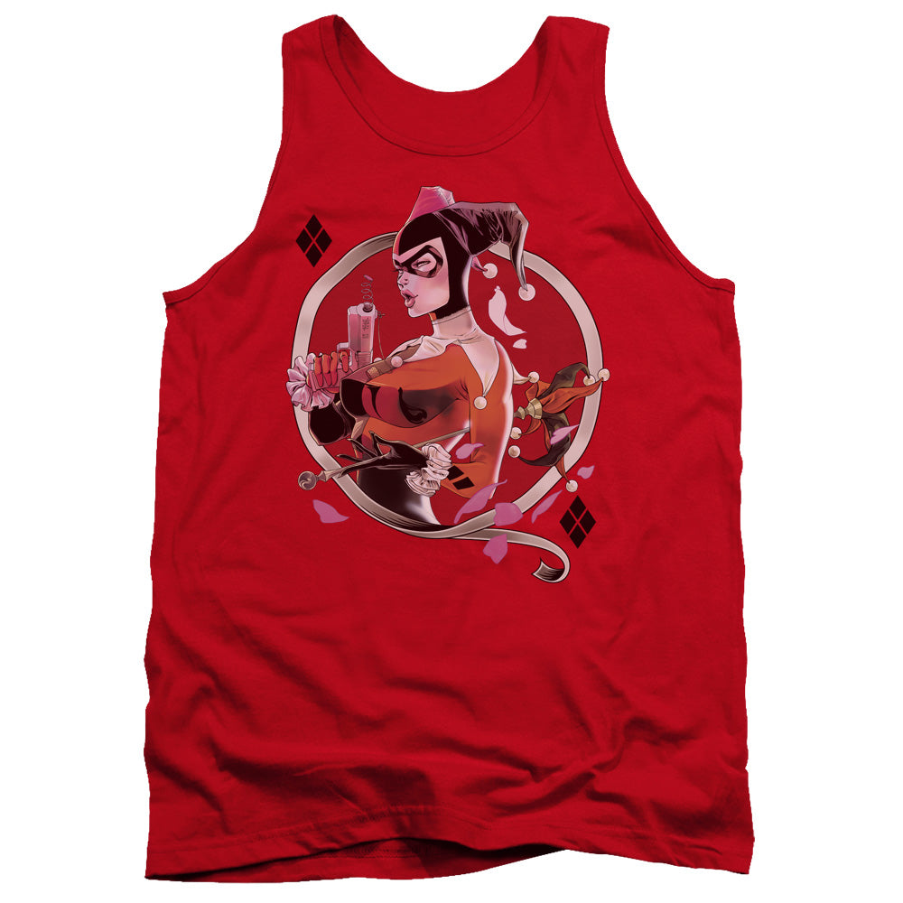 BATMAN/HARLEY Q - ADULT TANK - RED