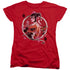 BATMAN/HARLEY Q - S/S WOMENS TEE - RED