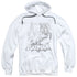 BATMAN/BAT SKETCH - ADULT PULLOVER HOODIE - WHITE