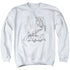 BATMAN/BAT SKETCH - ADULT CREWNECK SWEATSHIRT - WHITE
