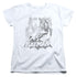 BATMAN/BAT SKETCH - S/S WOMENS TEE - WHITE