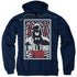BATMAN/I WILL FND YOU - ADULT PULLOVER HOODIE - NAVY