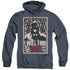 BATMAN/I WILL FND YOU - ADULT HEATHER HOODIE - NAVY