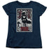 BATMAN/I WILL FND YOU - S/S WOMENS TEE - NAVY