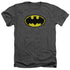 BATMAN/PIXEL SYMBOL - ADULT HEATHER - CHARCOAL