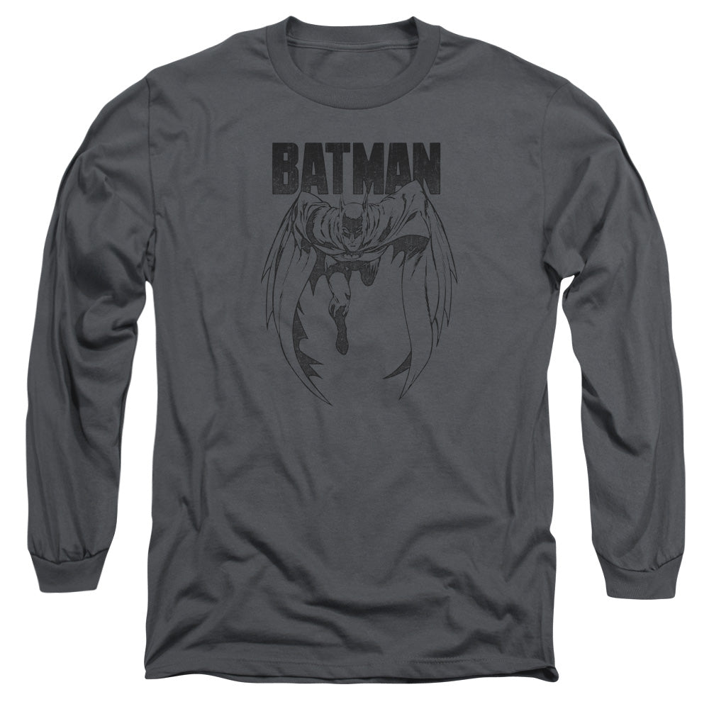 BATMAN/GREY NOISE - L/S ADULT 18/1 - CHARCOAL