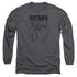 BATMAN/GREY NOISE - L/S ADULT 18/1 - CHARCOAL