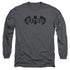 BATMAN/CRACKLE BAT - L/S ADULT 18/1 - CHARCOAL
