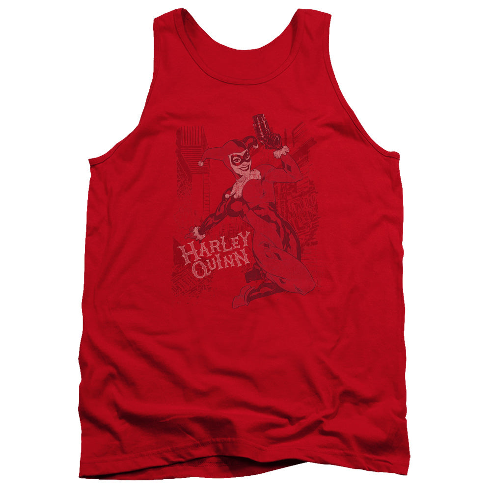BATMAN/HARLEYS PACKING - ADULT TANK - RED