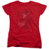 BATMAN/HARLEYS PACKING - S/S WOMENS TEE - RED