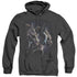 BATMAN/GARGOYLES - ADULT HEATHER HOODIE - BLACK
