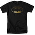 BATMAN/HALFTONE BAT - S/S ADULT 18/1 - BLACK