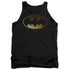 BATMAN/HALFTONE BAT - ADULT TANK - BLACK