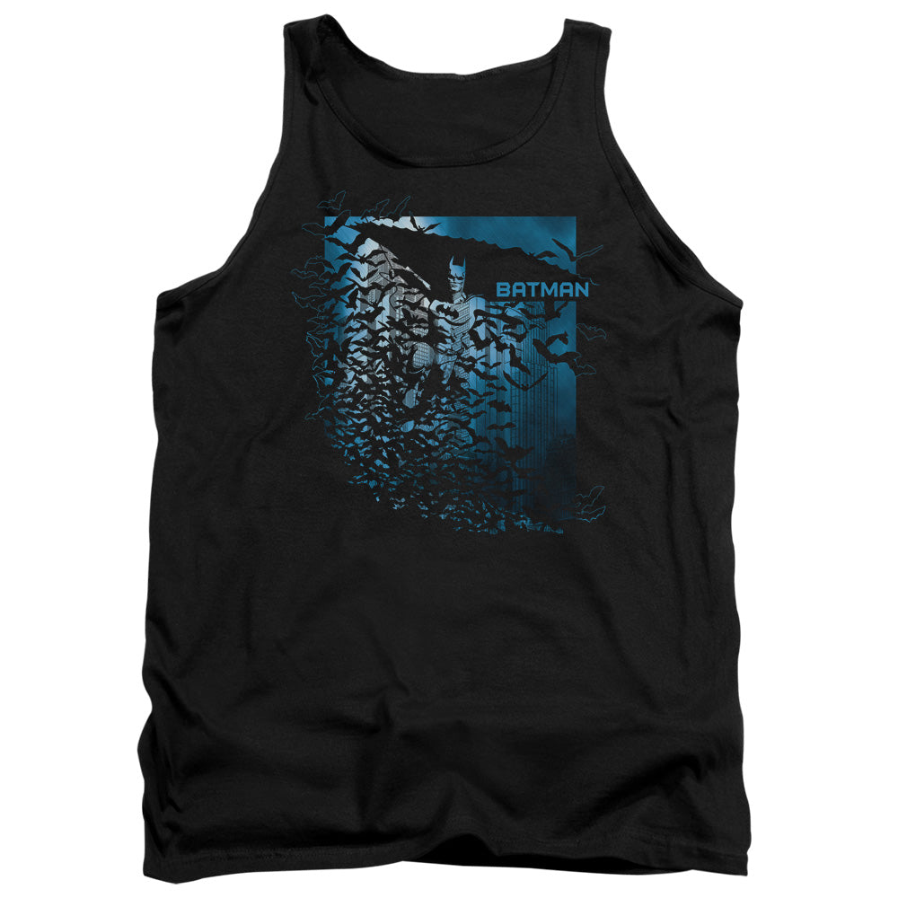 BATMAN/BAT AMONG BATS - ADULT TANK - BLACK