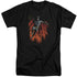 BATMAN/MAJESTIC - S/S ADULT TALL 18/1 - BLACK