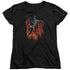 BATMAN/MAJESTIC - S/S WOMENS TEE - BLACK