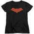 BATMAN/RED HOOD - S/S WOMENS TEE - BLACK