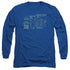 BATMAN/BATMOBILE -  L/S ADULT 18/1  - ROYAL BLUE