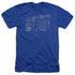 BATMAN/BATMOBILE - ADULT HEATHER - ROYAL BLUE