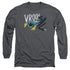 BATMAN/VROOM -  L/S ADULT 18/1  - CHARCOAL