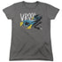 BATMAN/VROOM - S/S WOMENS TEE - CHARCOAL