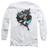 BATMAN/BATARANG THROW -  L/S ADULT 18/1  - WHITE