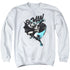 BATMAN/BATARANG THROW - ADULT CREWNECK SWEATSHIRT - WHITE