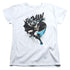 BATMAN/BATARANG THROW - S/S WOMENS TEE - WHITE