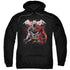 BATMAN/RAGING BAT - ADULT PULLOVER HOODIE - BLACK