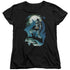 BATMAN/GLOW OF THE MOON - S/S WOMENS TEE - BLACK