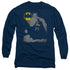 BATMAN/BAT KNOCKOUT -  L/S ADULT 18/1  - NAVY