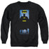 BATMAN/BATMAN BLOCK - ADULT CREWNECK SWEATSHIRT - BLACK