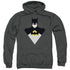 BATMAN/SIMPLE BAT - ADULT PULLOVER HOODIE - CHARCOAL