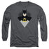 BATMAN/SIMPLE BAT -  L/S ADULT 18/1  - CHARCOAL