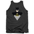 BATMAN/SIMPLE BAT - ADULT TANK - CHARCOAL
