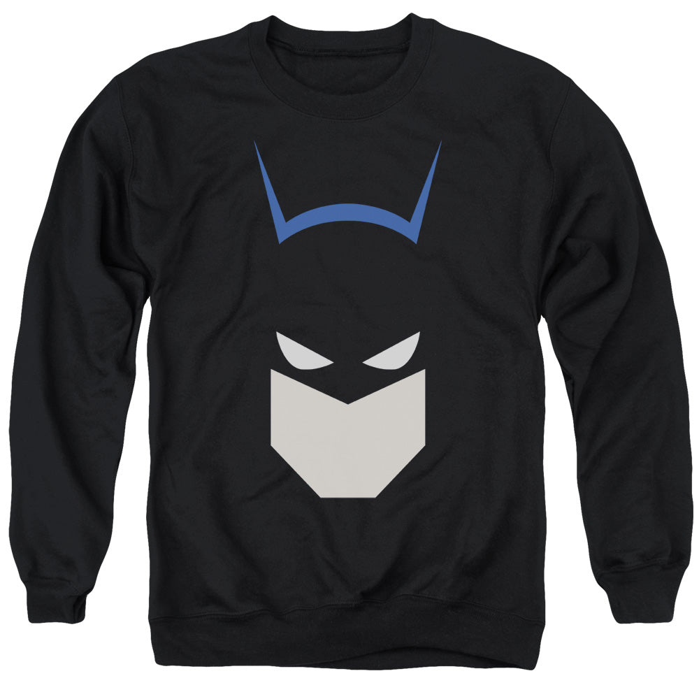 BATMAN/ BAT HEAD - ADULT CREWNECK SWEATSHIRT - BLACK