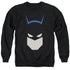 BATMAN/ BAT HEAD - ADULT CREWNECK SWEATSHIRT - BLACK