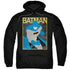 BATMAN/SIMPLE BM POSTER - ADULT PULLOVER HOODIE - BLACK