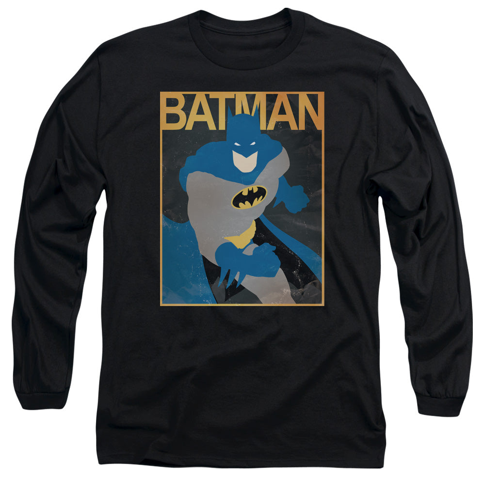 BATMAN/SIMPLE BM POSTER -  L/S ADULT 18/1  - BLACK