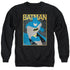 BATMAN/SIMPLE BM POSTER - ADULT CREWNECK SWEATSHIRT - BLACK