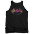 BATMAN/HAWAIIAN SHIELD - ADULT TANK - BLACK