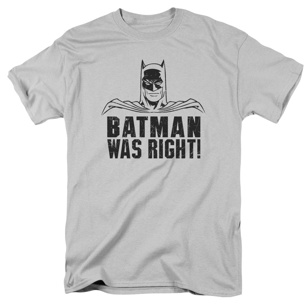 BATMAN/WAS RIGHT - S/S ADULT 18/1 - SILVER