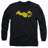 BATMAN/75 LOGO 2 -  L/S ADULT 18/1  - BLACK