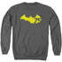 BATMAN/75 LOGO 2 - ADULT CREWNECK SWEATSHIRT - CHARCOAL